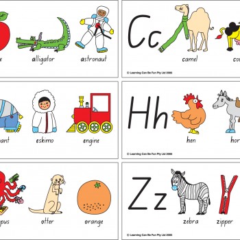 Single Sounds ABC Giant Flash Cards – Learning to Read – Learn Heaps